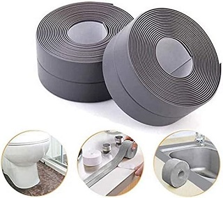  Kitchen Bathroom Self-Adhesive Caulk Strip Sealant Tape Toilet Wall Sealing Trim